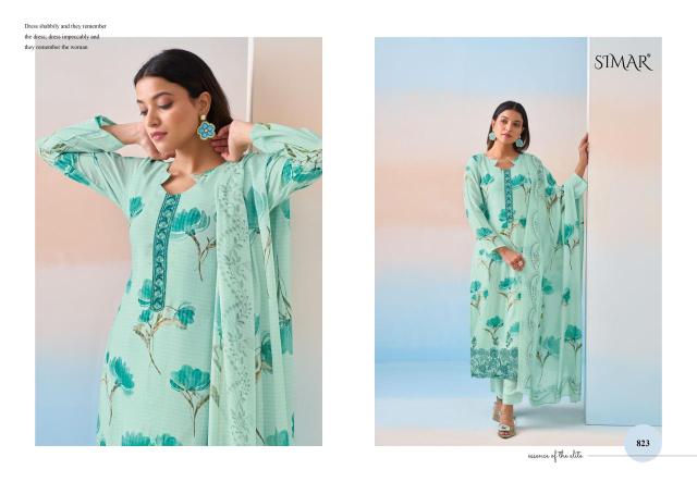 Glossy simar saaras cotton dress material wholesale
